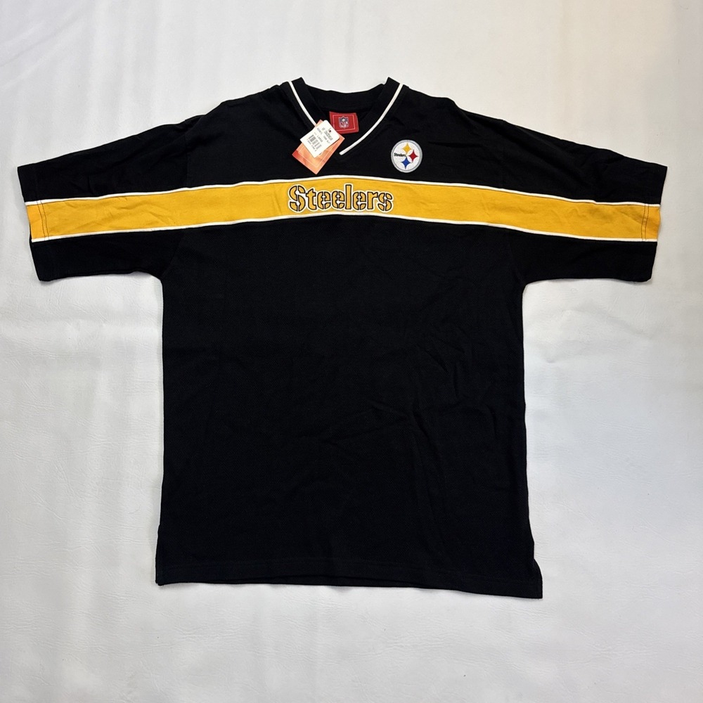 Pittsburgh Steelers Sellout Shirt Large NFL VF Imagewear Retro Stripe NWT Vtg
